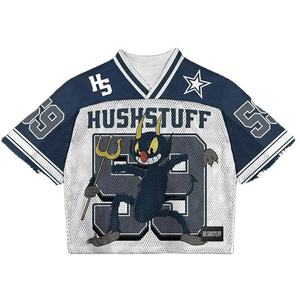 HUSHSTUFF T-shirt Homme à Manches Courtes Col Rond Imprimé Personnage Coupe Classique Style Urbain Sportswear 100% Coton Tricoté Écologique - Product Image 1