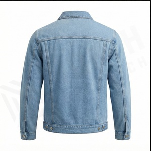 Veste en jean pour homme, nouvelle mode personnalisée, denim de haute qualité, coupe ajustée, vêtements décontractés, logo sur le devant, séchage rapide, respirant - Product Image 3