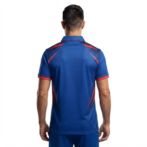 เสื้อคริกเก็ตผู้ชายแบบสั่งทำพิเศษ เสื้อฟุตบอลแขนสั้นพร้อมหมายเลข เสื้อคริกเก็ตผู้ชายลายพิมพ์แบบซับลิเมชั่นเต็มตัว - Product Image 2
