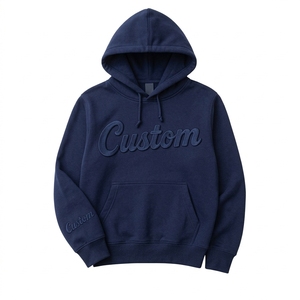 Sweat à capuche personnalisé pour homme, 500 GSM, 100% coton molletonné, coupe classique, streetwear, pull-over, printemps, éco-responsable - Product Image 2