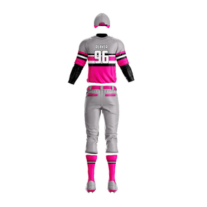 Uniforme de baseball d'hiver personnalisé pour adultes, maillot à boutons complets, pantalon en tissu respirant maille/polyester, manches courtes, logo frontal pour équipe - Product Image 6