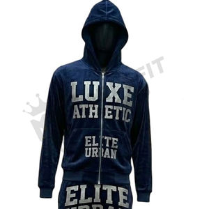 Conjunto Deportivo para Hombre, Personalizado, con Cierre, Estilo Lavado Ácido, con Pedrería, para Invierno, Ropa Deportiva Elegante para Gimnasio, Transpirable, de Secado Rápido, para Correr y Entrenar - Product Image 5