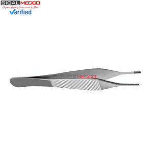 Pinzas para Tejidos Marrones 7x7 y 9x9 con Dientes, Instrumento Quirúrgico Veterinario de Acero Inoxidable de Grado Alemán para Agarrar Tejidos con Precisión - Product Image 4