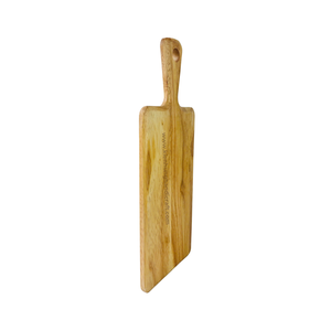 Planche à découper en bois de caoutchouc avec poignée pour la préparation et le service des aliments en cuisine - Product Image 4
