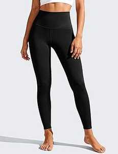 High Waist Seamless Full Length Yoga <b>Leggings</b> Solid <b>Black</b> Spandex/Nylon Elastic Waist Pants Quick Dry Breathable Four-Way - Product Image 2