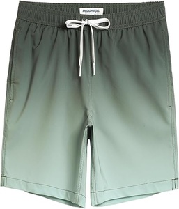 Shorts de bain pour hommes de haute qualité, durables, avec cordon élastique, séchage rapide, coupe classique, poche latérale, couleur personnalisée - Product Image 1