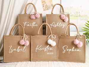 Sac à main en jute naturel tendance avec poche avant en toile et matériaux écologiques - Product Image 4