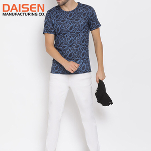 เสื้อยืดผู้ชายผ้าฝ้าย 100% ดีไซน์เรียบง่าย แขนสั้น คอกลม แฟชั่น ขายส่งจำนวนมาก รับผลิตแบบ OEM ODM สกรีนโลโก้ตามสั่ง - Product Image 3