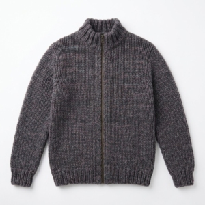 Suéter de Algodón y Poliéster de 320g con Cuello Alto, Estilo Holgado y Moderno para Hombre, Sudadera Unisex con Media Cremallera - Product Image 1