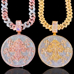 Collar con Colgante de Perro Estilo Hip Hop, Chapado en Oro de 14K, Certificado, con Micro Pavé de Moissanita, Joyería Unisex - Product Image 5