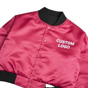 Chaqueta Varsity de Satén para Mujer, Personalizada, Estilo Béisbol, Estilo Letterman, Personalizada para Equipo, Estilo Unisex, Chaqueta Varsity para Animadoras - Product Image 5