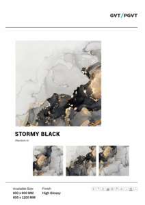 Carreaux de porcelaine haut de gamme, finition brillante, dos renforcé, 60x60cm (600x600mm, 24x24), pour revêtements de sol et murs intérieurs élégants. - Product Image 5