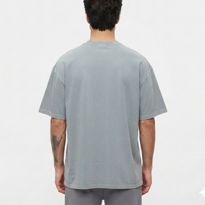 Camisetas de algodón 100% de alto gramaje para hombre, camisetas extragrandes gruesas para impresión personalizada, camisetas personalizadas de talla grande - Product Image 6