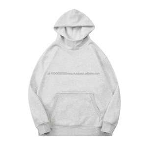 Sweat à capuche à col mi-haut pour hommes 420G Tissu tricoté en polaire lourd Impression brodée Pull sans ficelle Hiver - Product Image 6