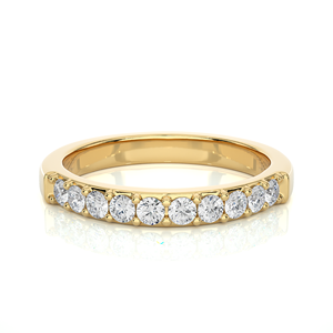 Bague en diamant naturel rond de 0,40 carat, bague en or 18 carats, bijoux fins avec diamant certifié IGI, bijoux de fiançailles classiques - Product Image 3