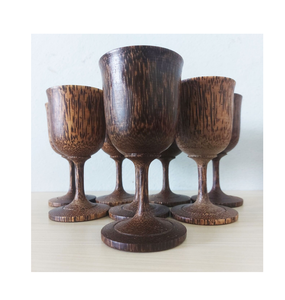 <b>Mirror</b> Polished Handcrafted Kitchenware Hottest Selling <b>Tabletop</b> High Quality Wood Water Drinking Glass - Product Image 5