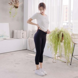 กางเกงโยคะผ้าสแปนเด็กซ์และไนลอนรีไซเคิลเพิ่มความสูงผลิตจากไต้หวัน - Product Image 5