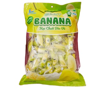 [Package 300g] DAI LONG Green Peeled Banana Gummy <b>Candy</b> extracted from fruit juice, delicious and irresistible - Product Image 1