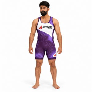 ชุดนักมวยปล้ำชาย Activus Wear ผลิตในปากีสถาน ผ้าสแปนเด็กซ์/โพลีเอสเตอร์ สีสั่งทำได้ คุณภาพสูง สำหรับศิลปะการต่อสู้แบบกำหนดเอง - Product Image 2