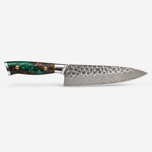Cuchillo de Chef Damasco Hecho a Mano, Profesional, Afilado como una Navaja, Acero Forjado a Mano, OEM ODM, Ecológico, Calidad Superior - Product Image 2