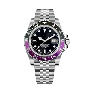 นาฬิกาดำน้ำคลาสสิค สายหนัง ตัวเรือนสแตนเลส โลโก้ S เครื่อง Seiko NH35 หน้าปัด MOD กันน้ำ 20 มม. กระจกแซฟไฟร์ - Product Image 1