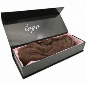 Custom Logo Luxury Gift Wig Hair Extension Magnetic Packaging Box Wholesale Magnetic Box With Satin