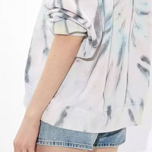 Streetwear tendance pour les acheteurs en gros, service OEM, design chic avec effet tie-dye, pull décontracté pour femmes, coupe ample. - Product Image 5