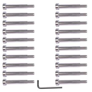 T316 20-Piece Stainless Steel Screw <b>Fastener</b> Kit with Wrench for 3/16\" Wire Rope Cables - Product Image 1