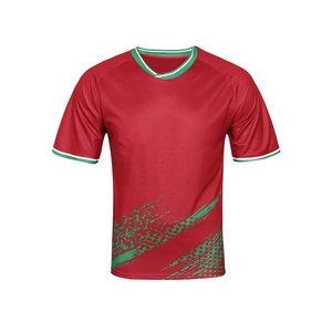Maillot de football à manches raglan imprimé par sublimation personnalisé, Canada, équipe sportive masculine, maillot de football athlétique - Product Image 2