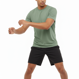 T-shirt pour homme, nouveau design, manches courtes, personnalisé, 100% coton jersey, coupe classique, haute qualité, séchage rapide, respirant, décontracté - Product Image 1