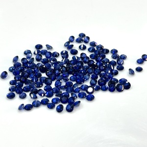 Zafiro Azul Natural de 3MM, Corte Redondo, Difusión, Alta Calidad, Gema Suelta para Joyería, Venta Directa de Fábrica al Por Mayor - Product Image 3