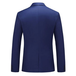 Trajes de Dos Piezas para Hombre, Corte Slim Fit, Color Sólido, Blazer y Pantalón, Traje de Oficina para Caballero, con Cierre de un Solo Botón - Product Image 5