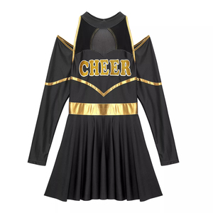 Uniforme Deportivo de Animadoras, Estilo Falda, 100% Poliéster, Lentejuelas Bordadas, Teñido, Servicio OEM, Precio Razonable - Product Image 4