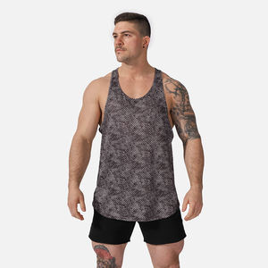 Men's Ribbed Cotton Tank <b>Top</b> Quick Dry High Street Style Pockets Stylish Sleeveless Casual Gym Workout Summer Essential - Product Image 3