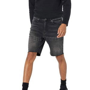 Wholesale Lightweight <b>Drawstring</b> Knitted Solid Casual <b>Men's</b> <b>Jeans</b> Shorts OEM Service Comfortable Use for Online Sale - Product Image 2