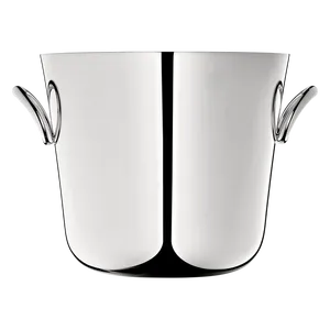Aluminium <b>Ice</b> <b>Bucket</b> Set 2Pcs Vertical Metal Handicraft Eco-Friendly Modern Design Durable Tabletop Beverage Cooler for Dining - Product Image 1