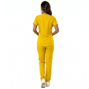Nouveaux meilleurs uniformes médicaux courts en satin pour femmes, de haute qualité, pour hôpitaux privés, pour médecins et infirmières, été - Product Image 3