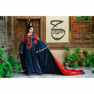 Vestido Afgano Kuchi de Moda Zerdze 2026 para Damas, Elegante Vestido Maxi Afgano de Manga Larga para Fiesta con Patrón Sólido, Nuevas Llegadas - Product Image 1