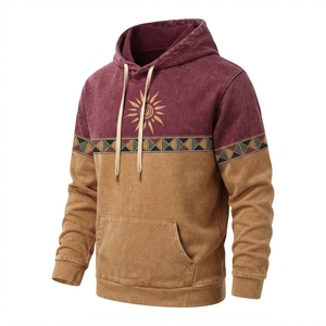 Sudadera con Capucha de Forro Polar Oversize para Hombre, con Logotipo Personalizado, Estilo Retro, con Cordón Ajustable, Estampado Digital, Antipilling, Casual, para Invierno - Product Image 6
