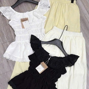 Conjunto de dos piezas de verano para mujer, ropa cómoda, natural, a la moda, lavable, con empaque personalizado, de fabricante vietnamita. - Product Image 6