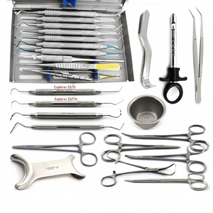 Juego de 27 instrumentos para cirugía de elevación de seno con membrana para implantes dentales en estuche - Product Image 1