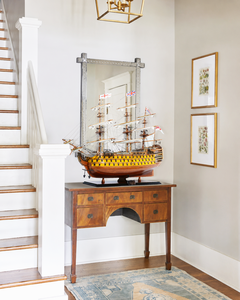 HMS Victory L80 Cedar Nautical Furniture Piece Hand-Painted Rustic Durable Home Decor Art/Craft Supplies <b>Box</b> Included - Product Image 6