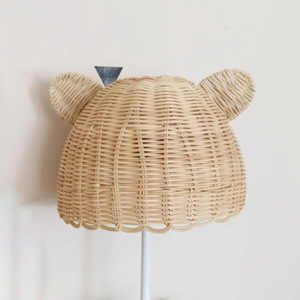 Pendant shade for ceiling <b>lights</b> kids room decorations <b>cheap</b> cost handweaving rattan lampshade - Product Image 3