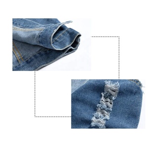 Gilet en jean sans manches personnalisé pour hommes, vêtements de rue respirants en coton lavé de haute qualité, style décontracté pour les saisons d'automne - Product Image 2