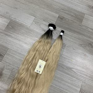 Cabello humano ondulado a granel natural degradado de cabello virgen vietnamita Premium de fábricas - Product Image 5