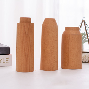 Florero Ligero de Madera Maciza para Sala de Estar, Flores Secas, Decoración del Hogar, Regalo Grande para el Día de la Madre, MULTI CRAFT - Product Image 6