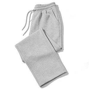 Unisex Loose Straight Leg Casual Joggers With Pockets Men's Everyday Basic Plain Drawstring <b>Sport</b> <b>Trouser</b> - Product Image 6