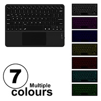 Clavier sans fil i12 LED, lumineux, pour tablette, PC, téléphone portable, Android iOS, windows 10