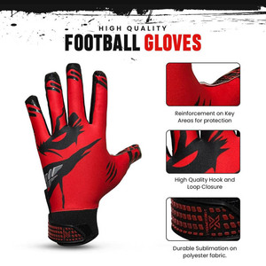 Gants de gardien de but professionnels en latex PU pour l'entraînement et la compétition de football, antidérapants, protection des doigts, thermiques/isolés, extensibles - Product Image 2