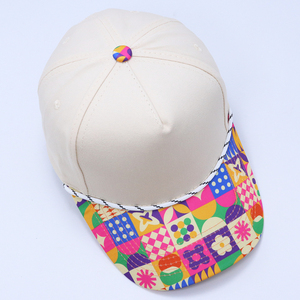 Wholesale 5 Panel Snapback <b>Cap</b> Custom Logo Structured Trucker <b>Hat</b> Bulk Custom OEM Seamless Front 5 Panel <b>Hat</b> Plastic Snapback - Product Image 6